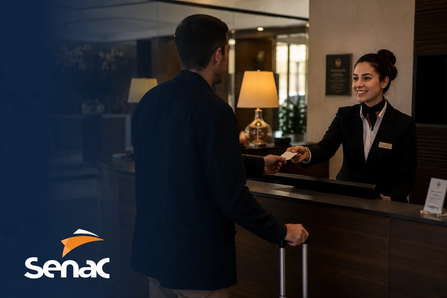 Recepção de hotelaria e serviços — SENAC